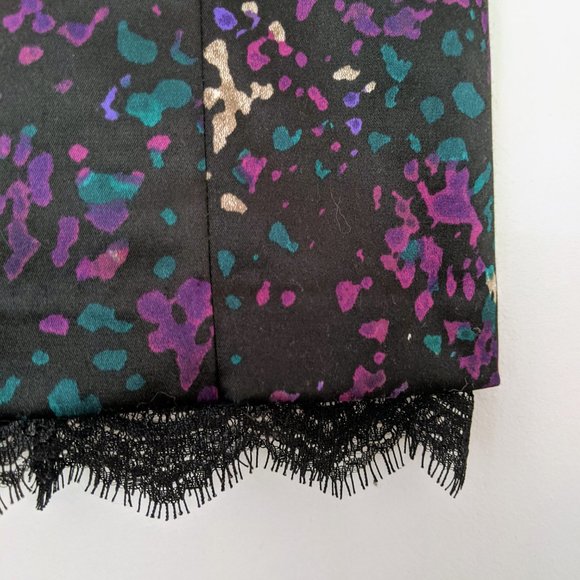 Guess mini dress size 6 Black/Purple/Silver/Turq - Picture 5 of 8